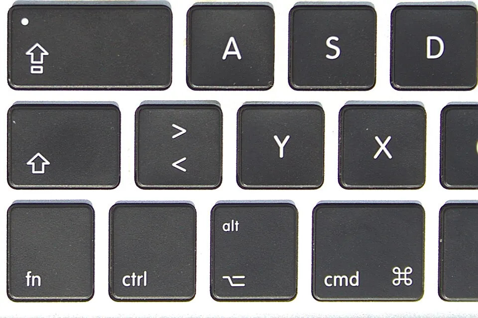 ノートパソコンのキーボード